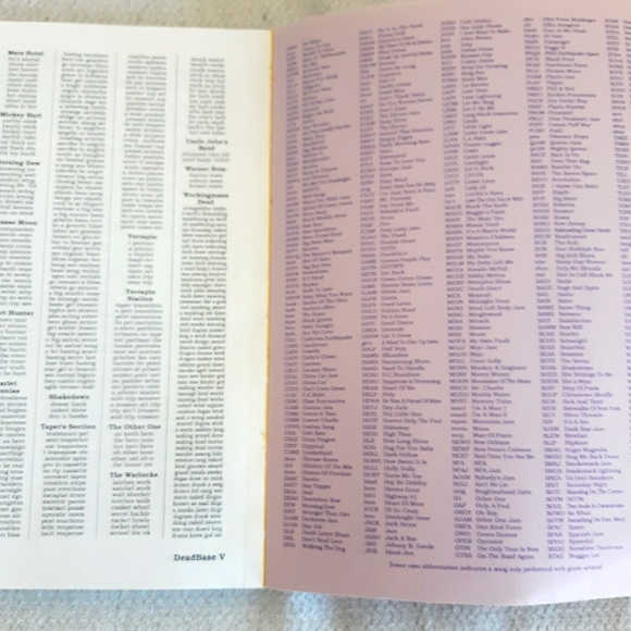 DeadBase V Grateful Dead Book of Setlists and Song Statistics - Picture 6 of 6